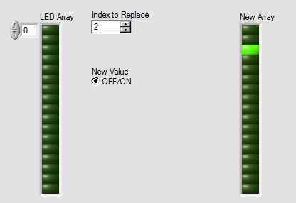 Solved: Updating one boolean array element conditionally - NI Community
