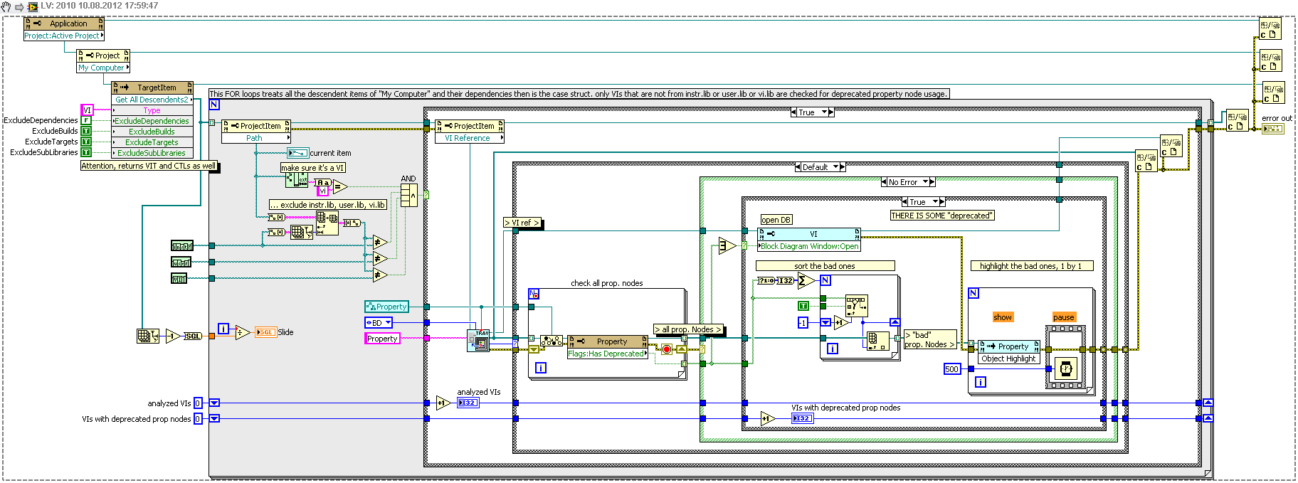 find deprecated property nodes in my project_BD.png