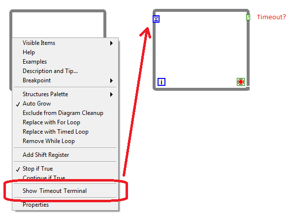 while loop timeout terminal